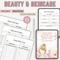 Printable Beauty and Skin care Planner, Daily Skin Care Routine, Beauty skin care planner, Skin Care journal Template, Skin Care Checklist