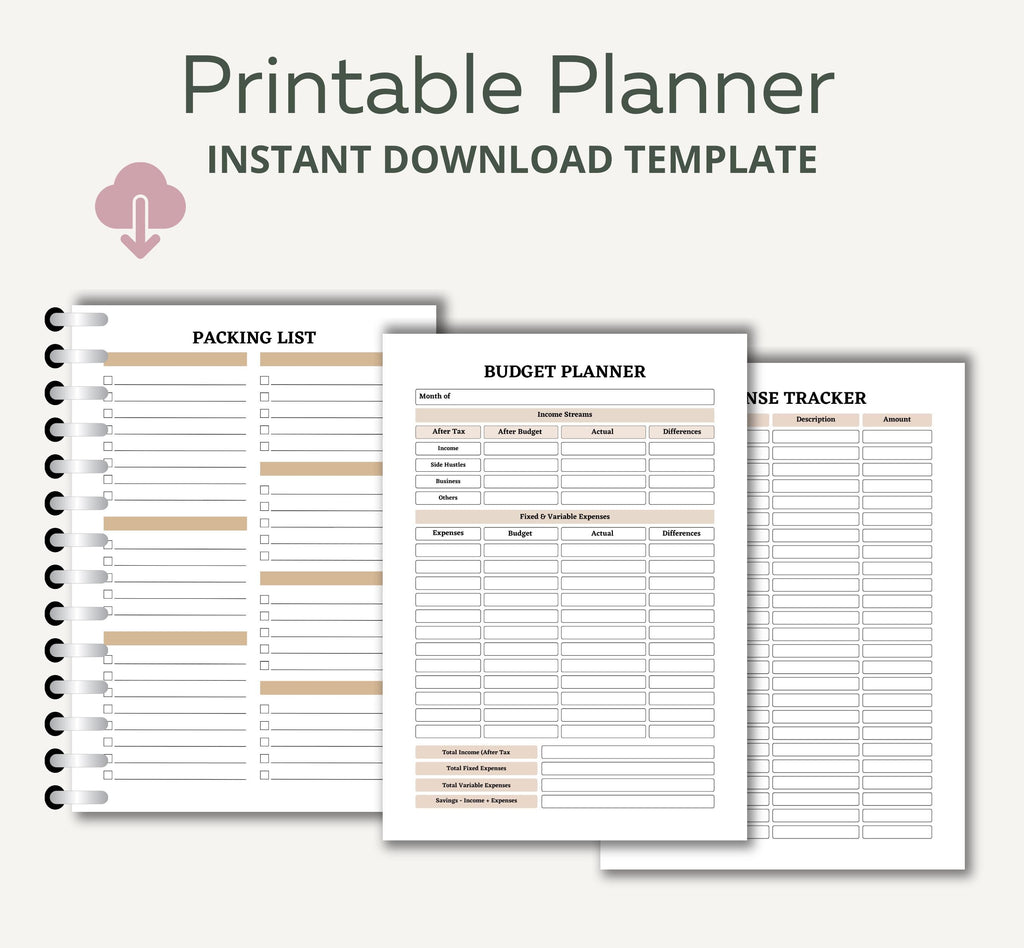Travel Planner Template, Trip Itinerary Printable Travel Guide, Travel Agent Planner, Holiday Honeymoon Vacation Planner, Travel Organizer