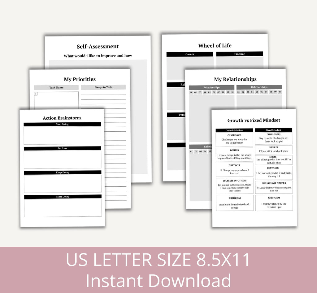 Printable Manifestation Dream Life Journal, Vision Board, Law of Attraction, Printable Manifesting Journal Template, Dream Life Journal