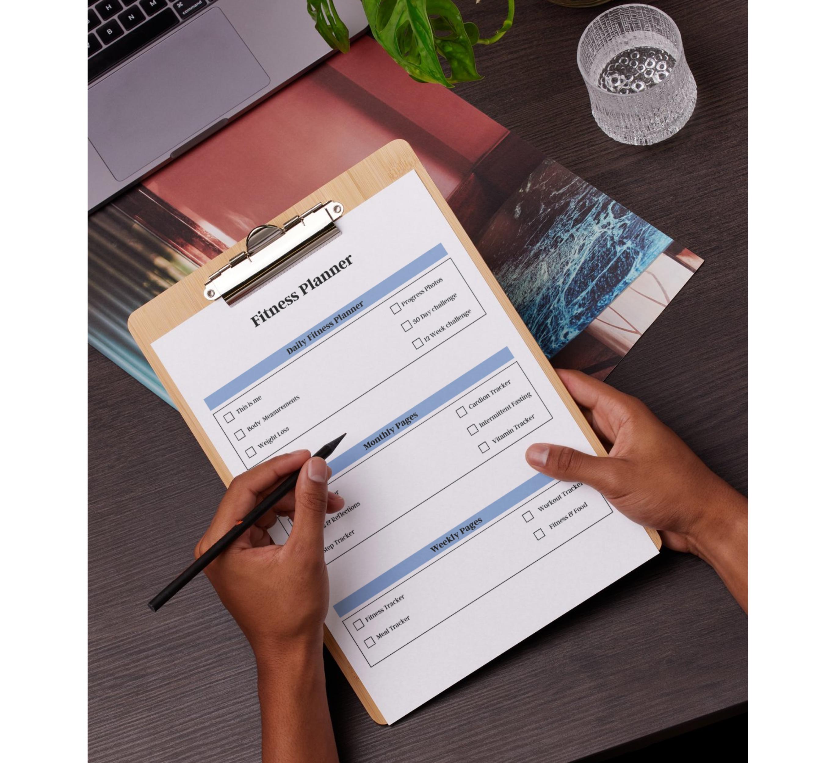 Digital Health & Fitness Planner, Printable Workout Planner, Fitness Journal Template, Weight Loss Tracker, Better Health Care Template