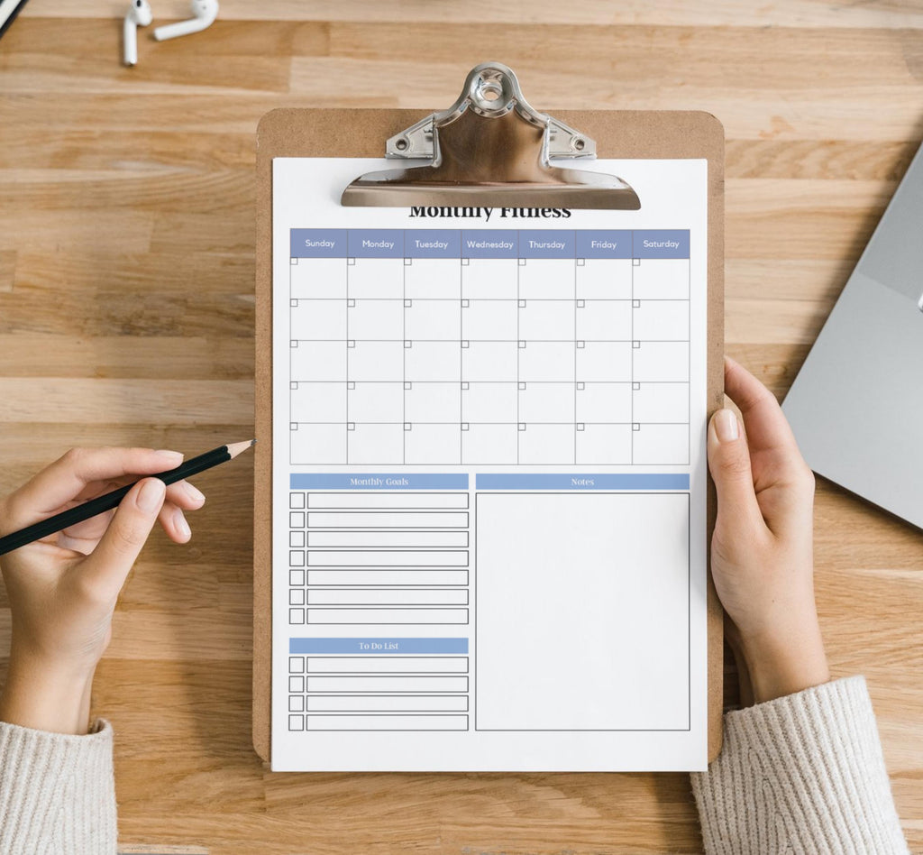 Digital Health & Fitness Planner, Printable Workout Planner, Fitness Journal Template, Weight Loss Tracker, Better Health Care Template