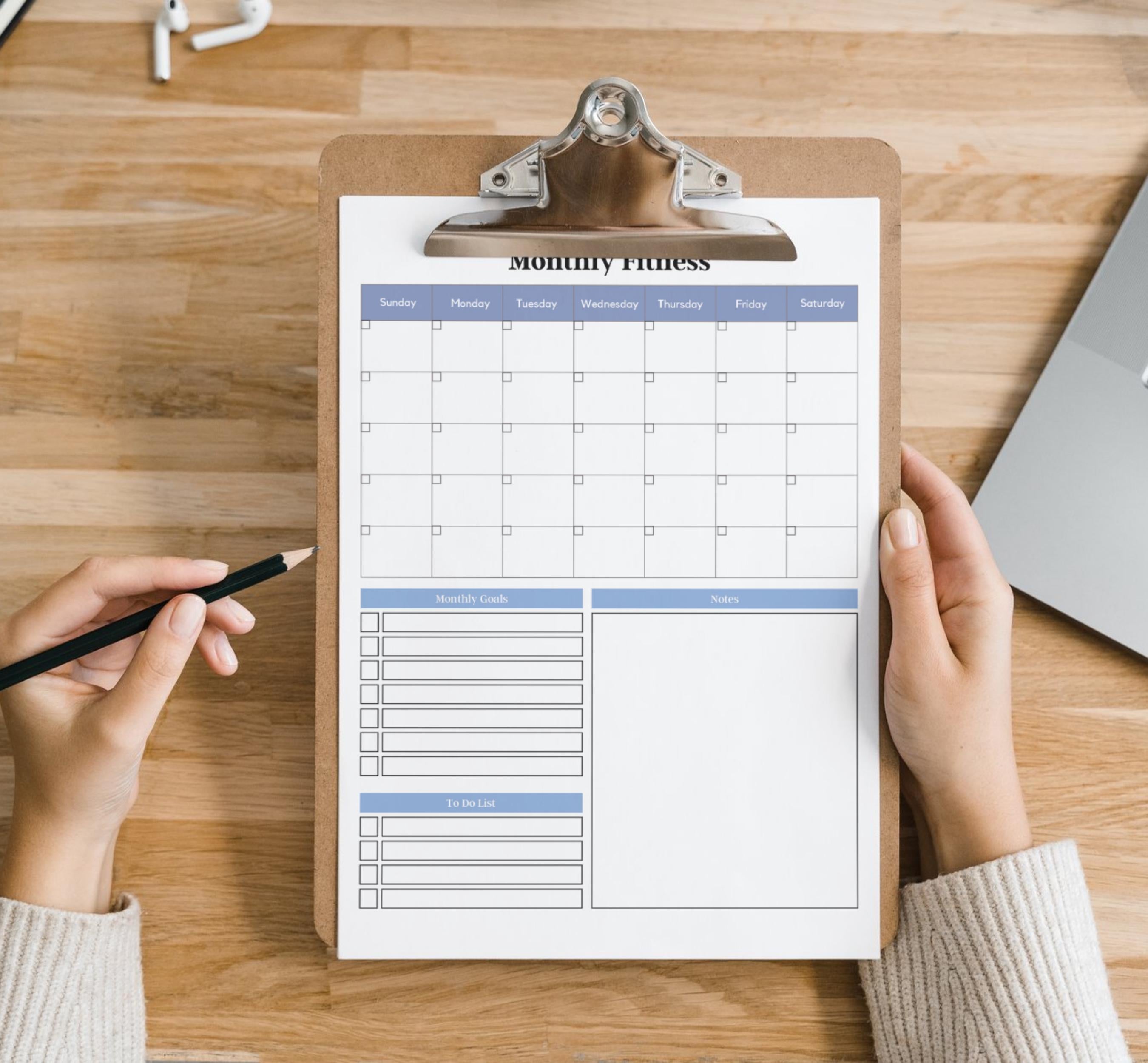 Digital Health & Fitness Planner, Printable Workout Planner, Fitness Journal Template, Weight Loss Tracker, Better Health Care Template