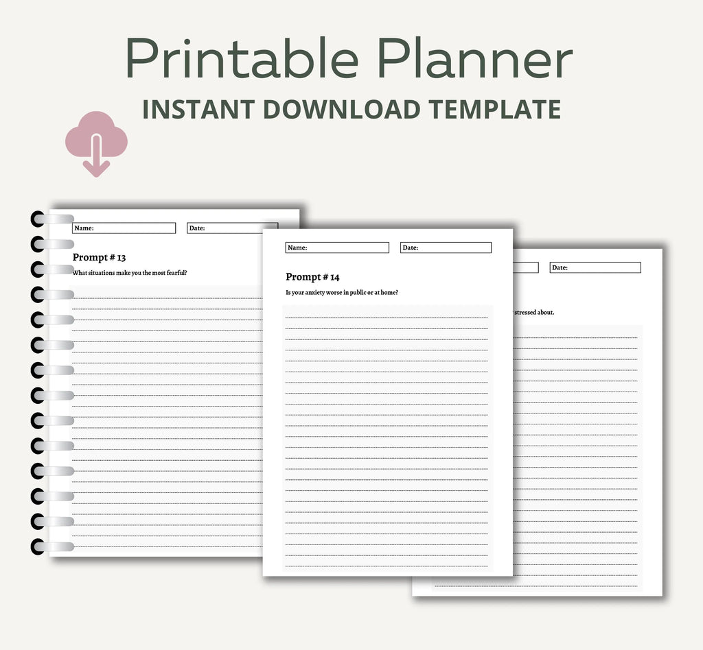 Mental Health Journal Prompts, 200 Prompts About Mental Health, Mental Health Journal, Journal Prompts for Mental Health, Instant Download