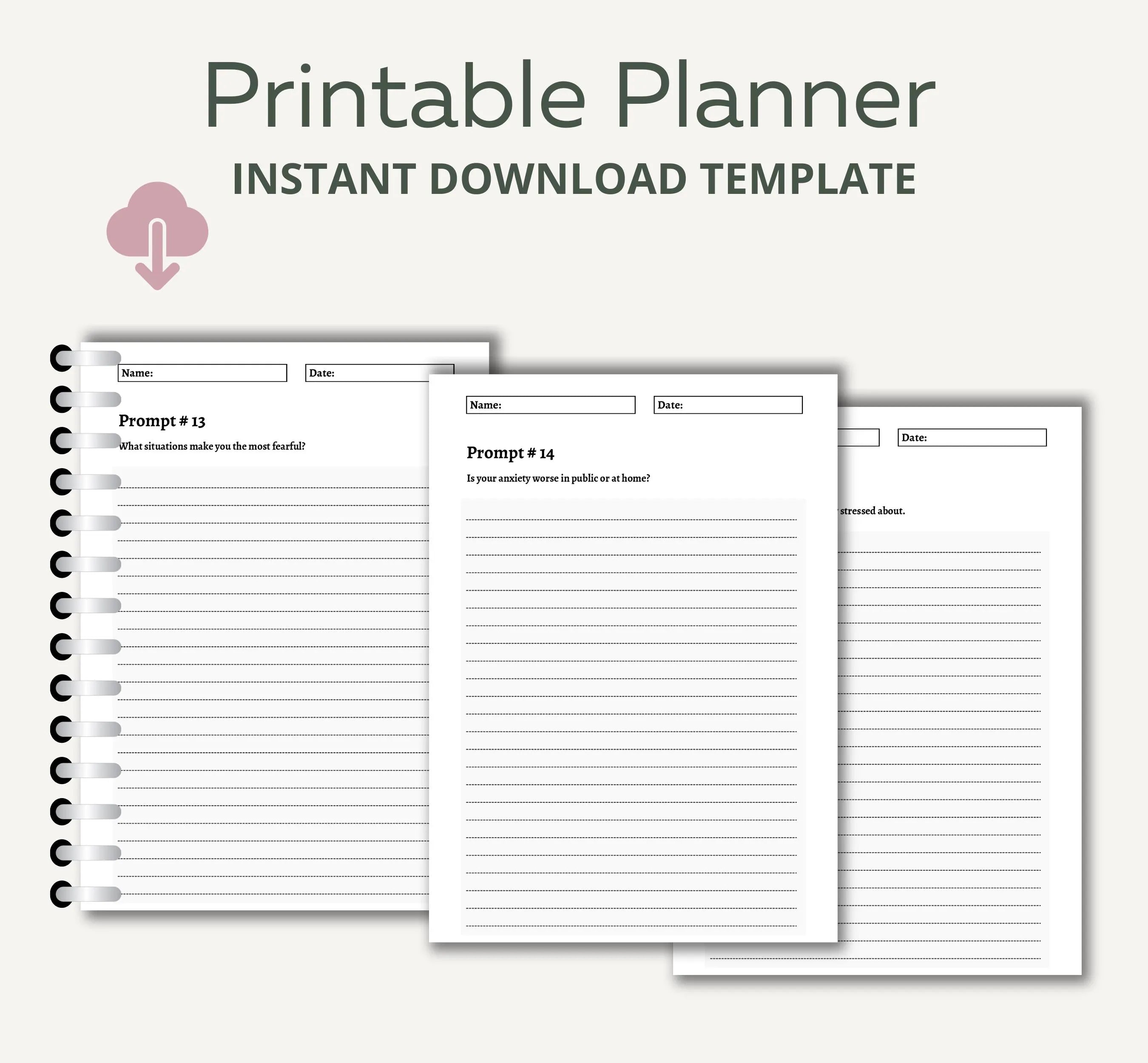 Mental Health Journal Prompts, 200 Prompts About Mental Health, Mental Health Journal, Journal Prompts for Mental Health, Instant Download
