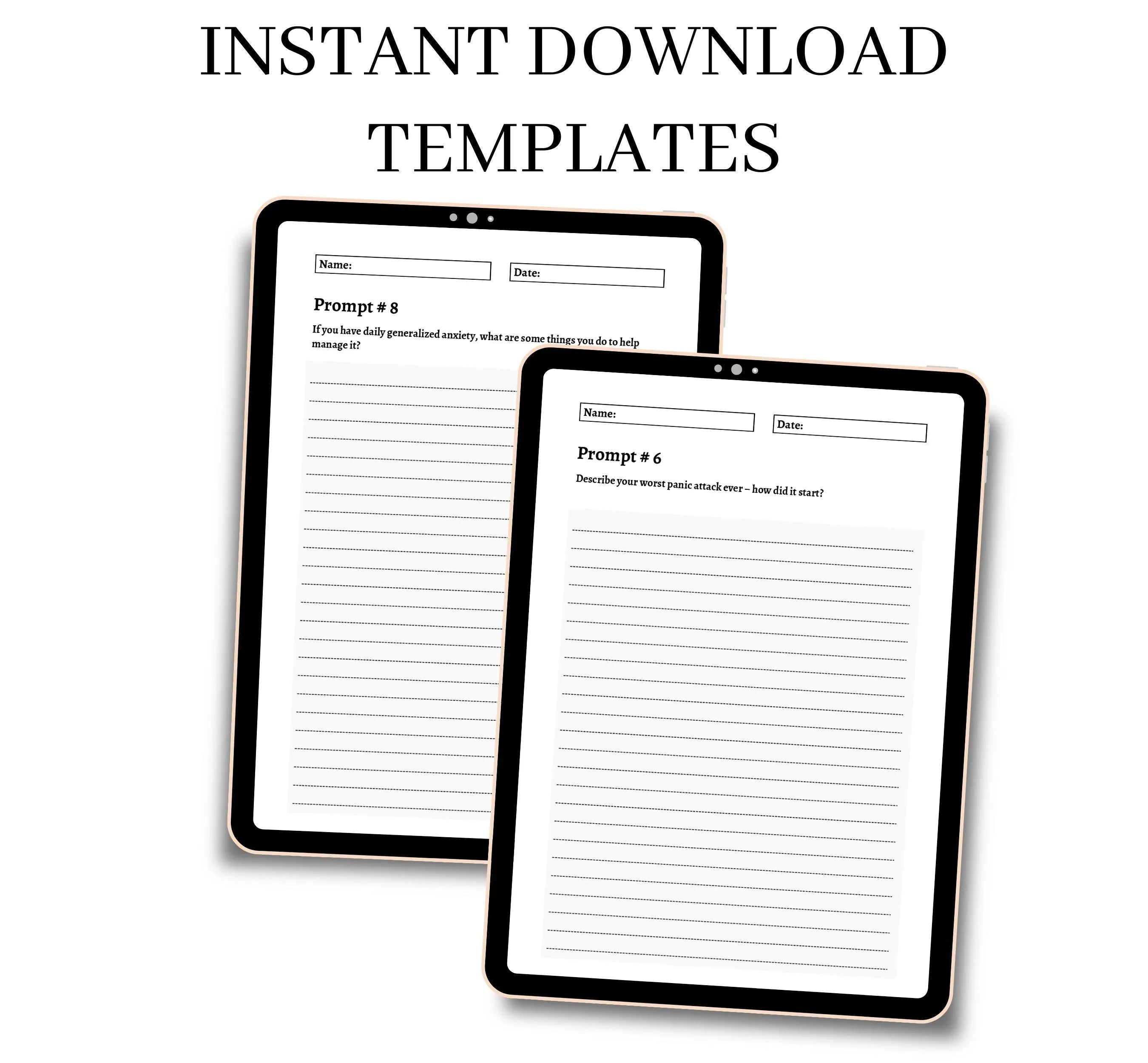 Mental Health Journal Prompts, 200 Prompts About Mental Health, Mental Health Journal, Journal Prompts for Mental Health, Instant Download