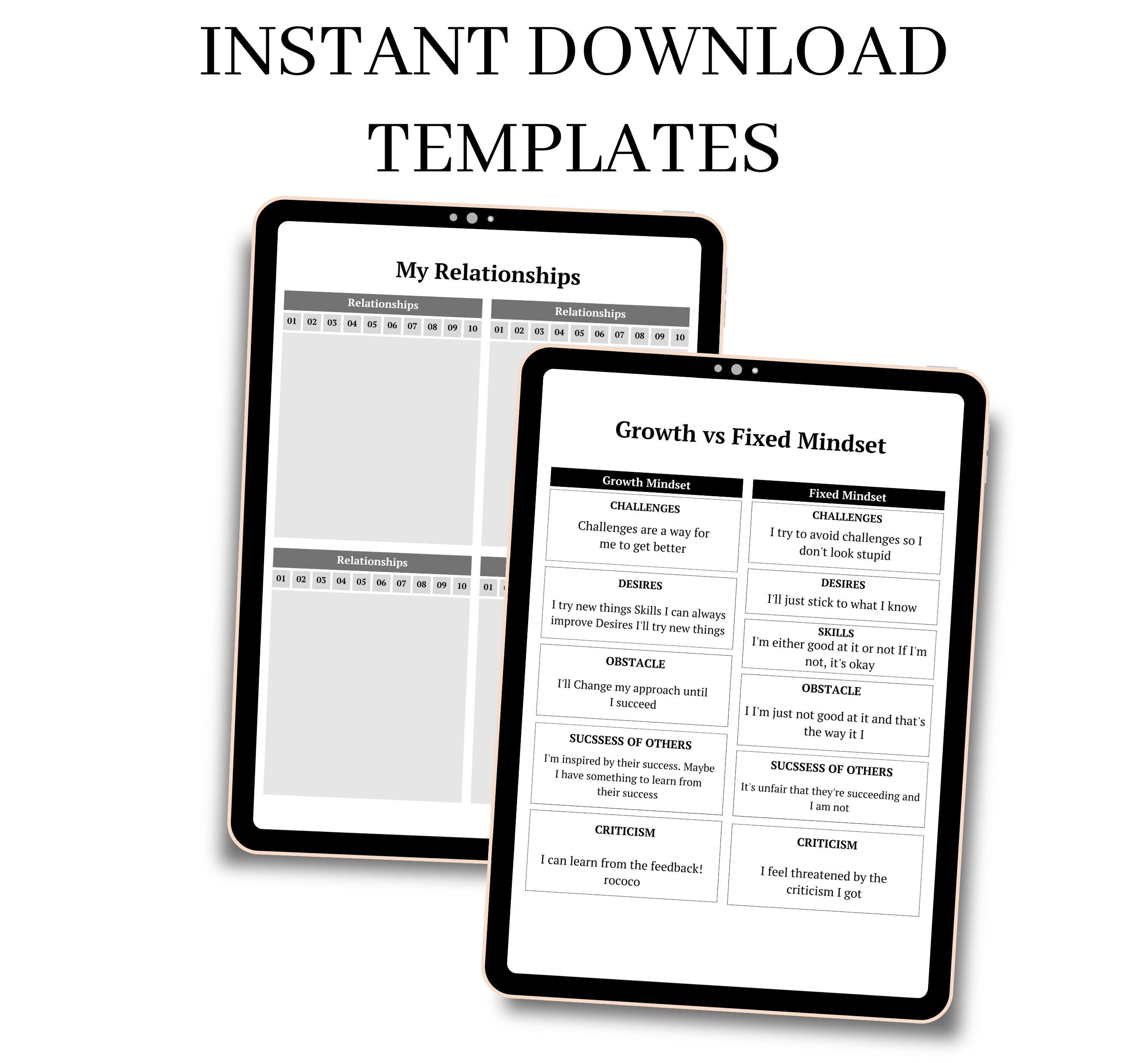 Printable Manifestation Dream Life Journal, Vision Board, Law of Attraction, Printable Manifesting Journal Template, Dream Life Journal