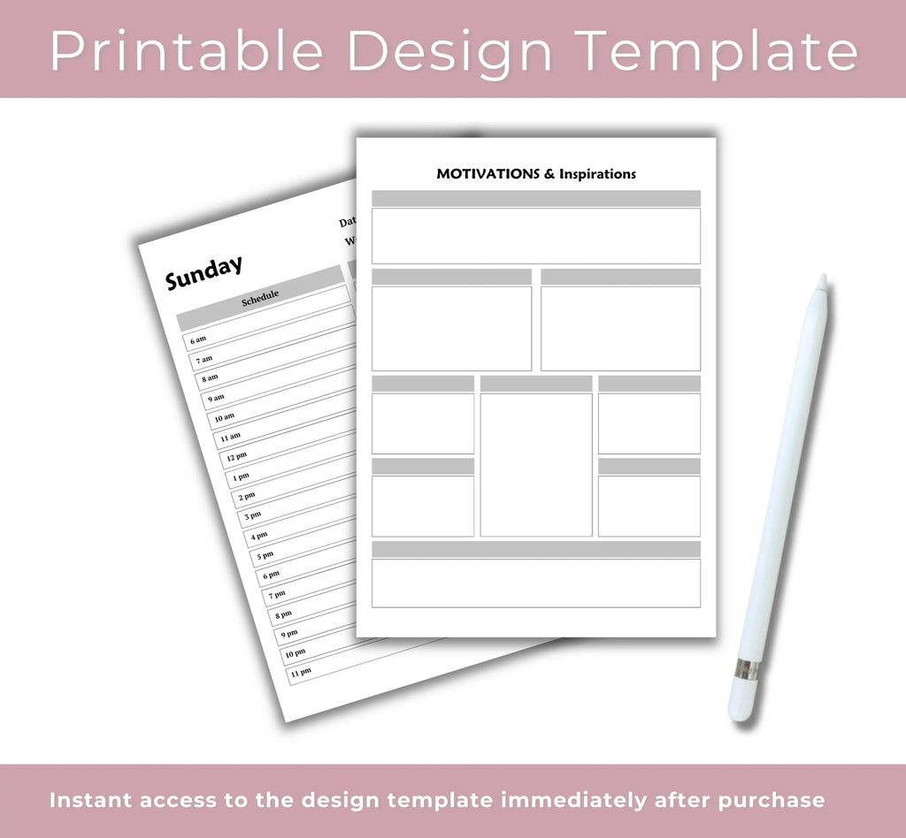 Healthy Living Planner Printable, Healthy Lifestyle Tracker, Fitness Planner, Activity Tracker, Daily Exercise Log, Wellness Worksheet