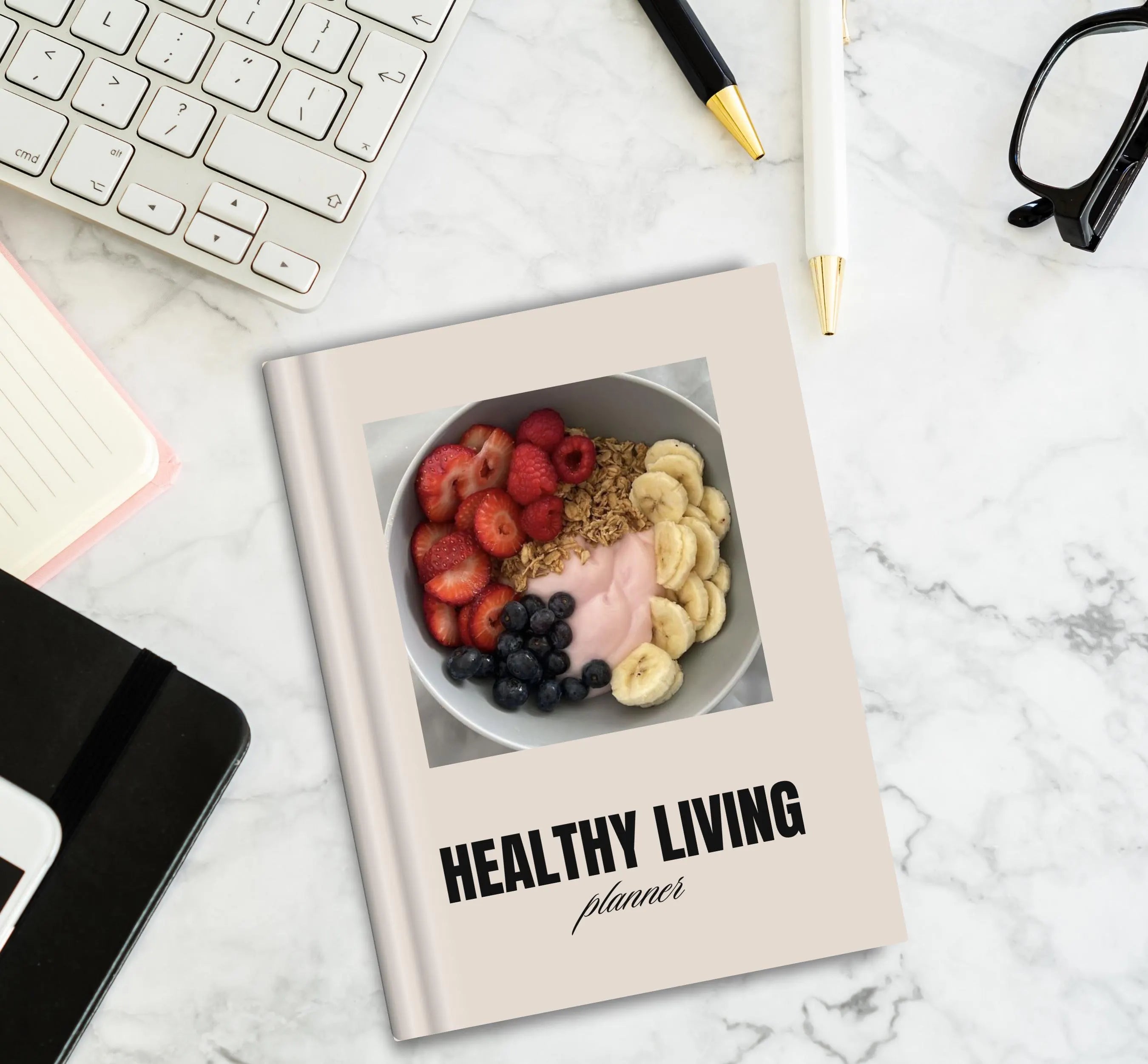Healthy Living Planner Printable, Healthy Lifestyle Tracker, Fitness Planner, Activity Tracker, Daily Exercise Log, Wellness Worksheet
