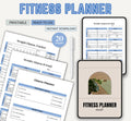 Digital Health & Fitness Planner, Printable Workout Planner, Fitness Journal Template, Weight Loss Tracker, Better Health Care Template