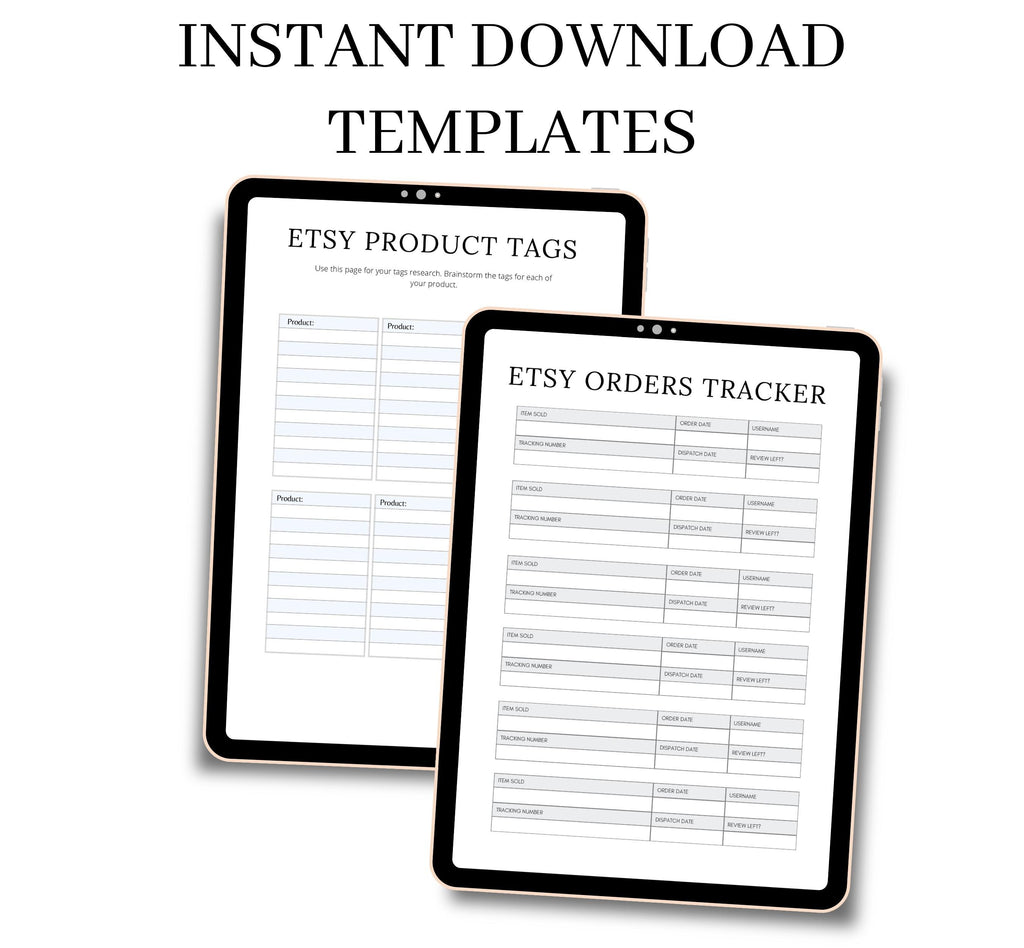 Printable Etsy Shop Planner, Etsy products planner, Etsy Shop Organizer, Selling on Etsy Made easy Planning Template, Instant Download