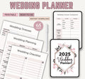 Wedding Planner Printable Template, Wedding Itinerary, Wedding Planning WorkBook, Wedding Planning Checklist, Wedding Organizer Template