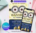 Editable Minion Birthday Invitation Template, Printable Birthday Party Invitations, invite Bday Card, Printable Minion kid birthday party
