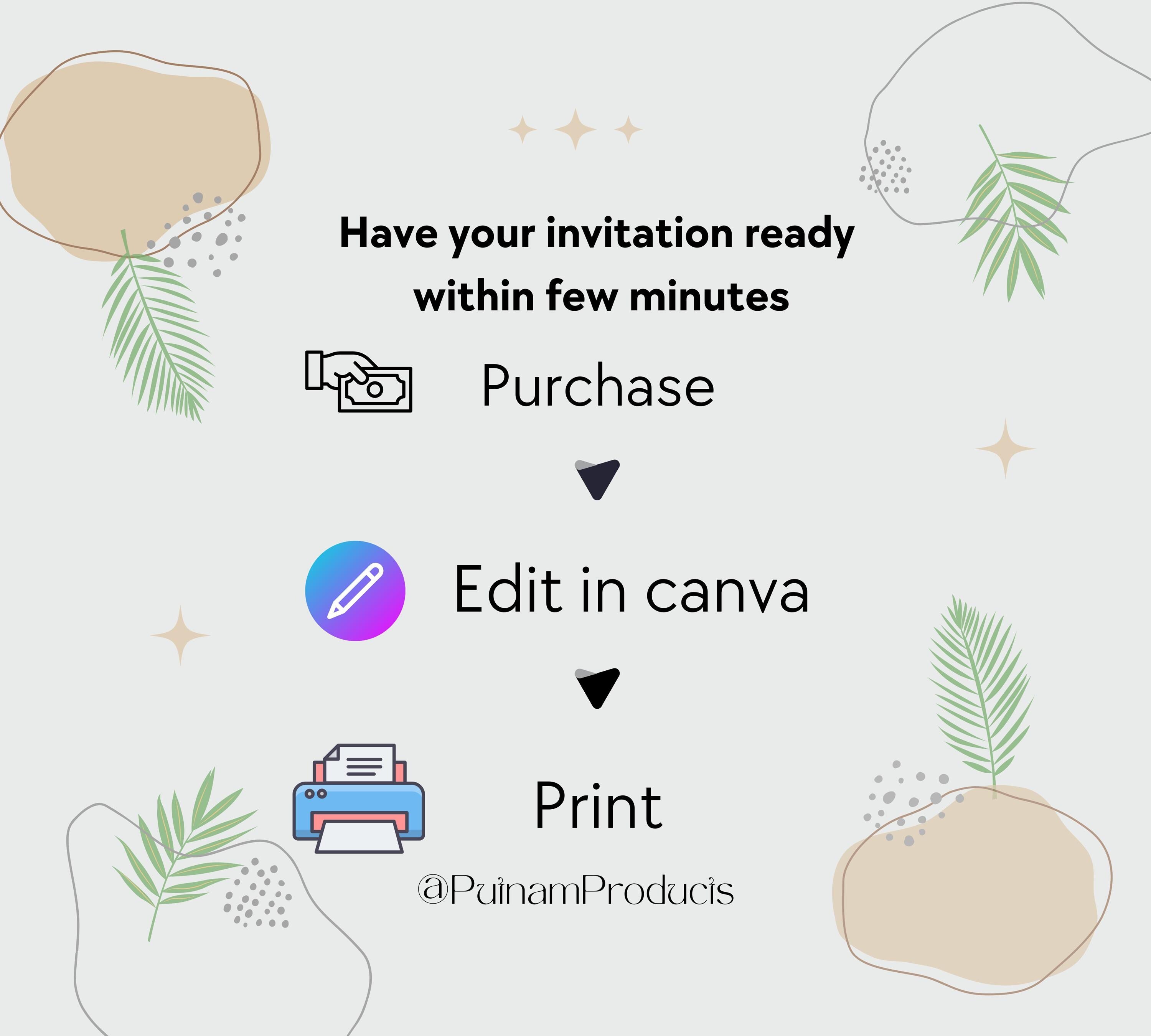 Preppy Smile Face Birthday Invite| Editable Groovy Retro birthday| Teen Party & Tween Birthday Evite| Girl Birthday Emoji| Editable Template