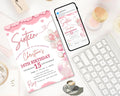 Teenager Birthday Invite| Editable Girls Birthday Invitation| Pink Balloons Invitation| Official Pink Teenager Invitation| Editable Template