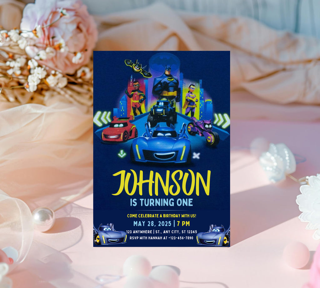 Printable Birthday Invitation|  Digital Birthday Invitation| Editable Digital Invitation| Superhero Invitation| Kid Evite| Editable Template