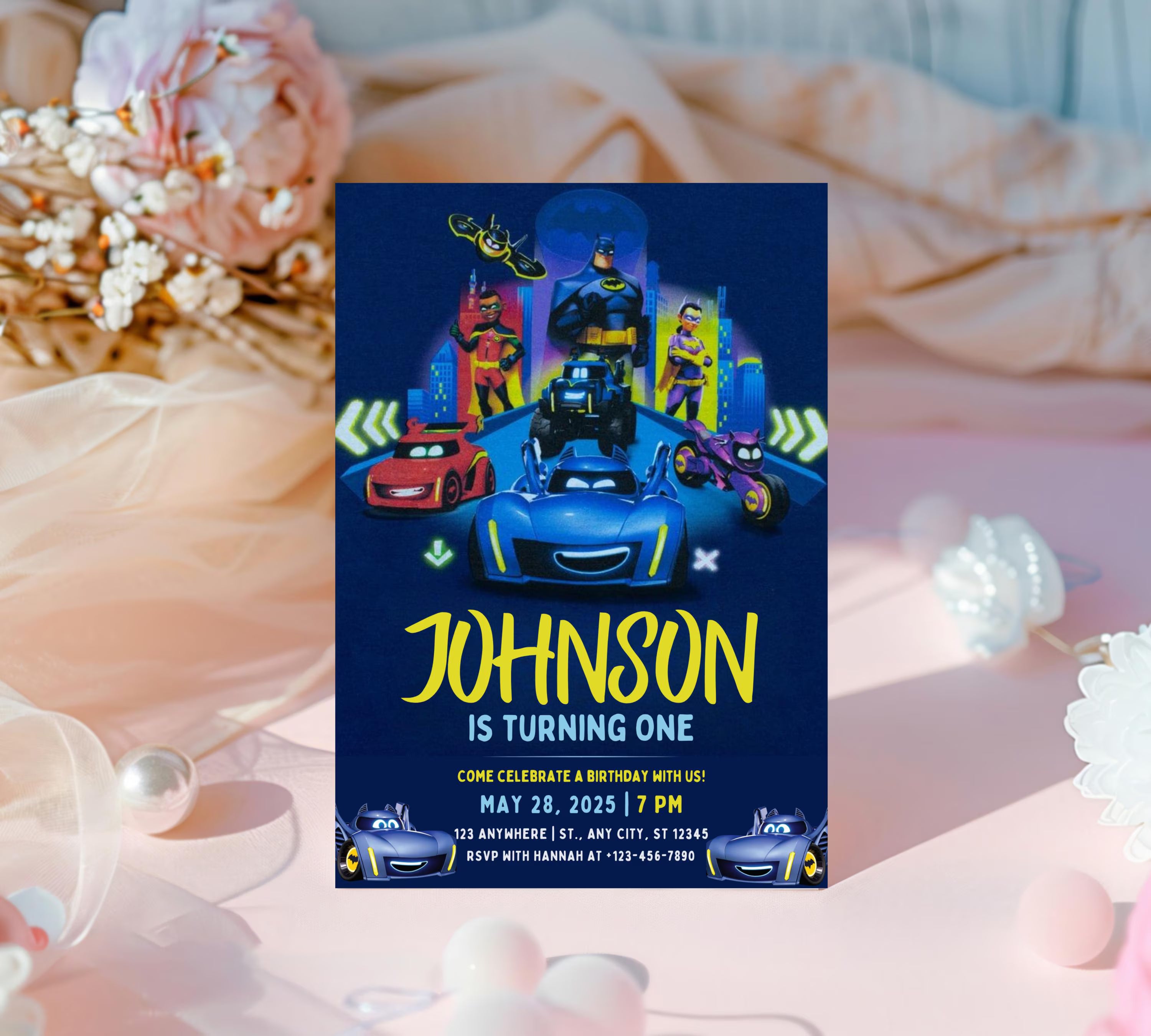 Printable Birthday Invitation|  Digital Birthday Invitation| Editable Digital Invitation| Superhero Invitation| Kid Evite| Editable Template