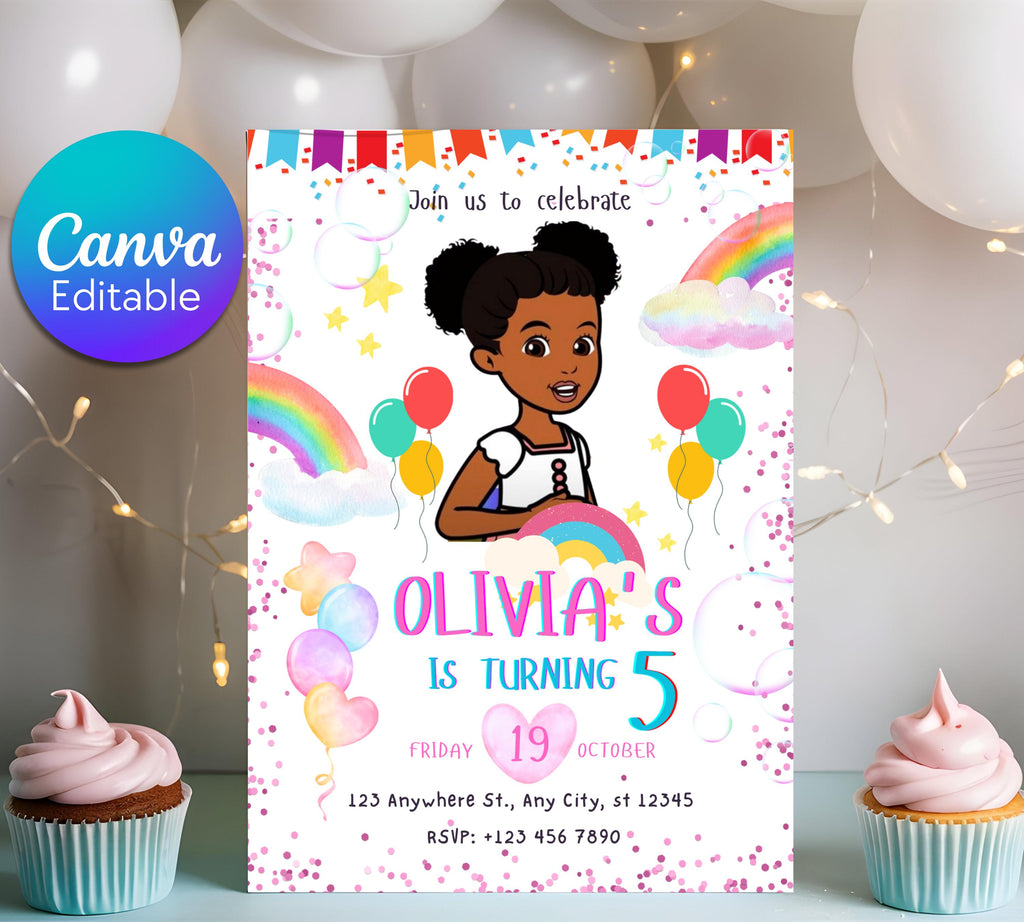 Gracie's Corner Birthday Invitation | Gracie's Template Printable Editable Canva Invitation| Gracies Corner invitation| Editable Template