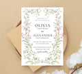 Editable Soft Pastel Garden Wedding Invitation, Pastel Flower Wedding Invitation, Garden Floral Theme Wedding Invite, Floral wedding invite