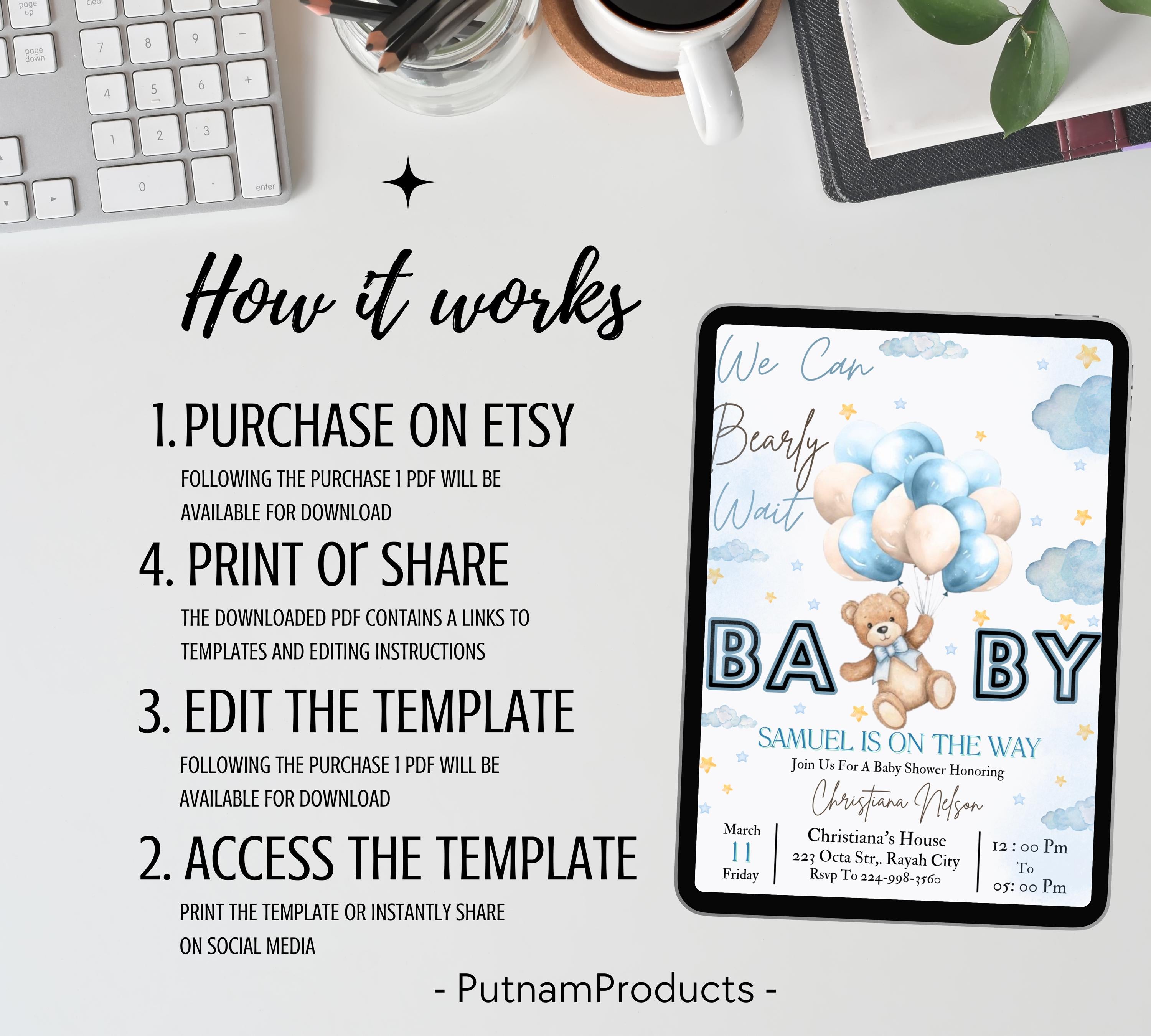 Editable Pink Bow Baby Shower Invitation, Pink Bow Invitation and Editable Games, Pink Coquette Bow Baby Shower Decoration Baby Girl