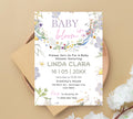 Editable Baby in Bloom Mobile Invitation, Wildflower Baby Shower Electronic Invite, Baby in Bloom Digital Invite, Floral Invite