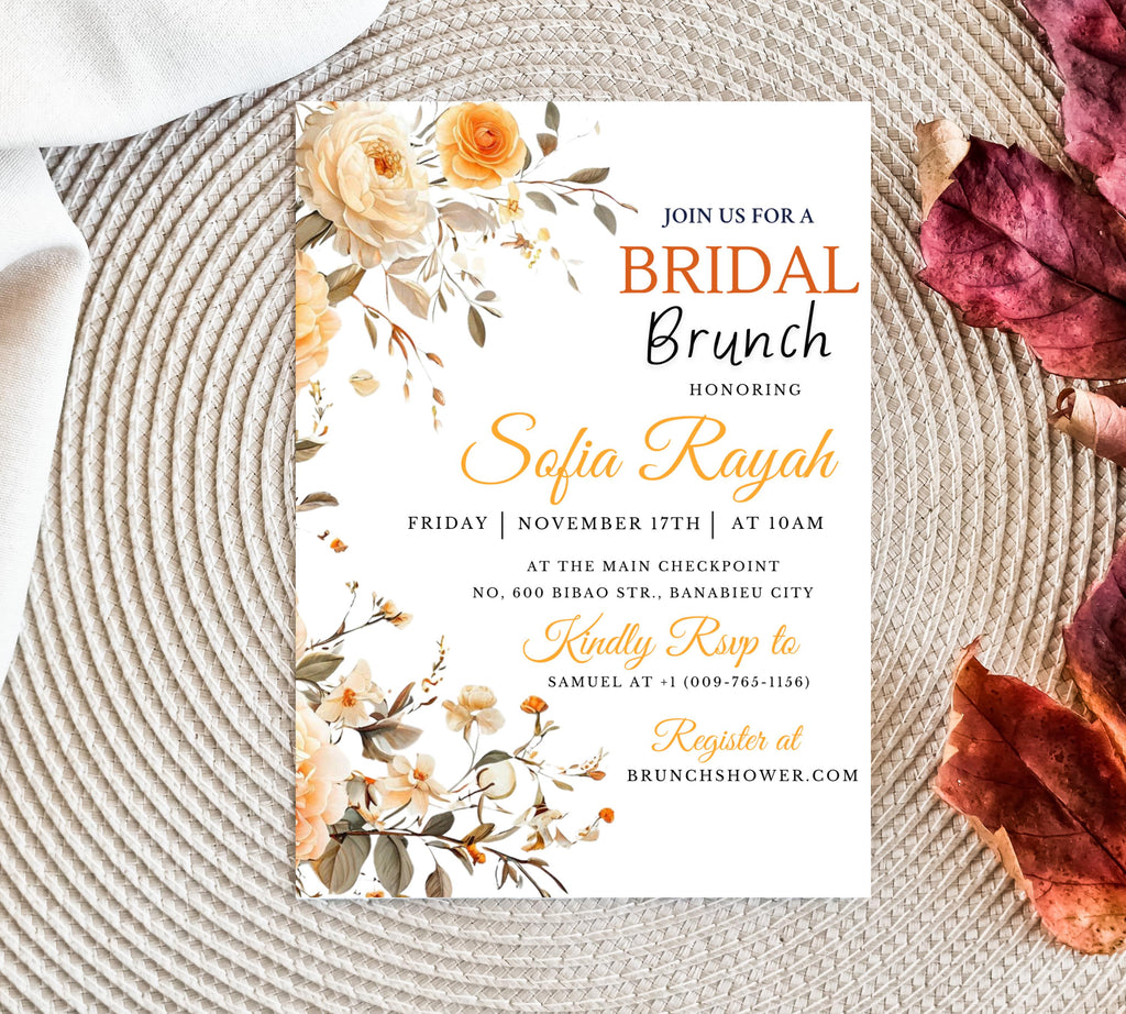 Editable Citrus Bridal Shower Invitation, Lemon Bridal Shower Invite, Mediterranean Lemon Shower, Main Squeeze Bridal Shower Invitation