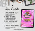 Little Doll Birthday Invitation| Little Pink Doll Birthday Invitation| Doll Birthday Invitation| Kid Birthday Invitation| Editable Template