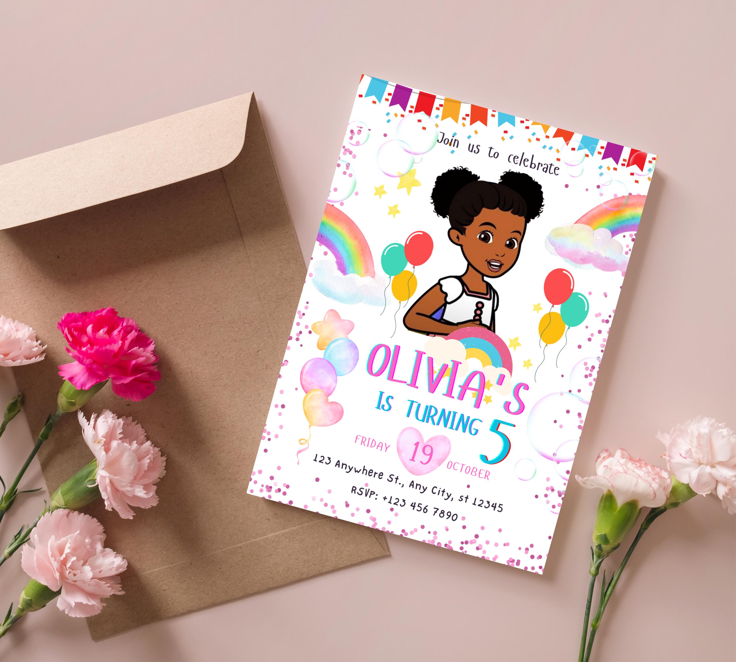 Gracie's Corner Birthday Invitation | Gracie's Template Printable Editable Canva Invitation| Gracies Corner invitation| Editable Template