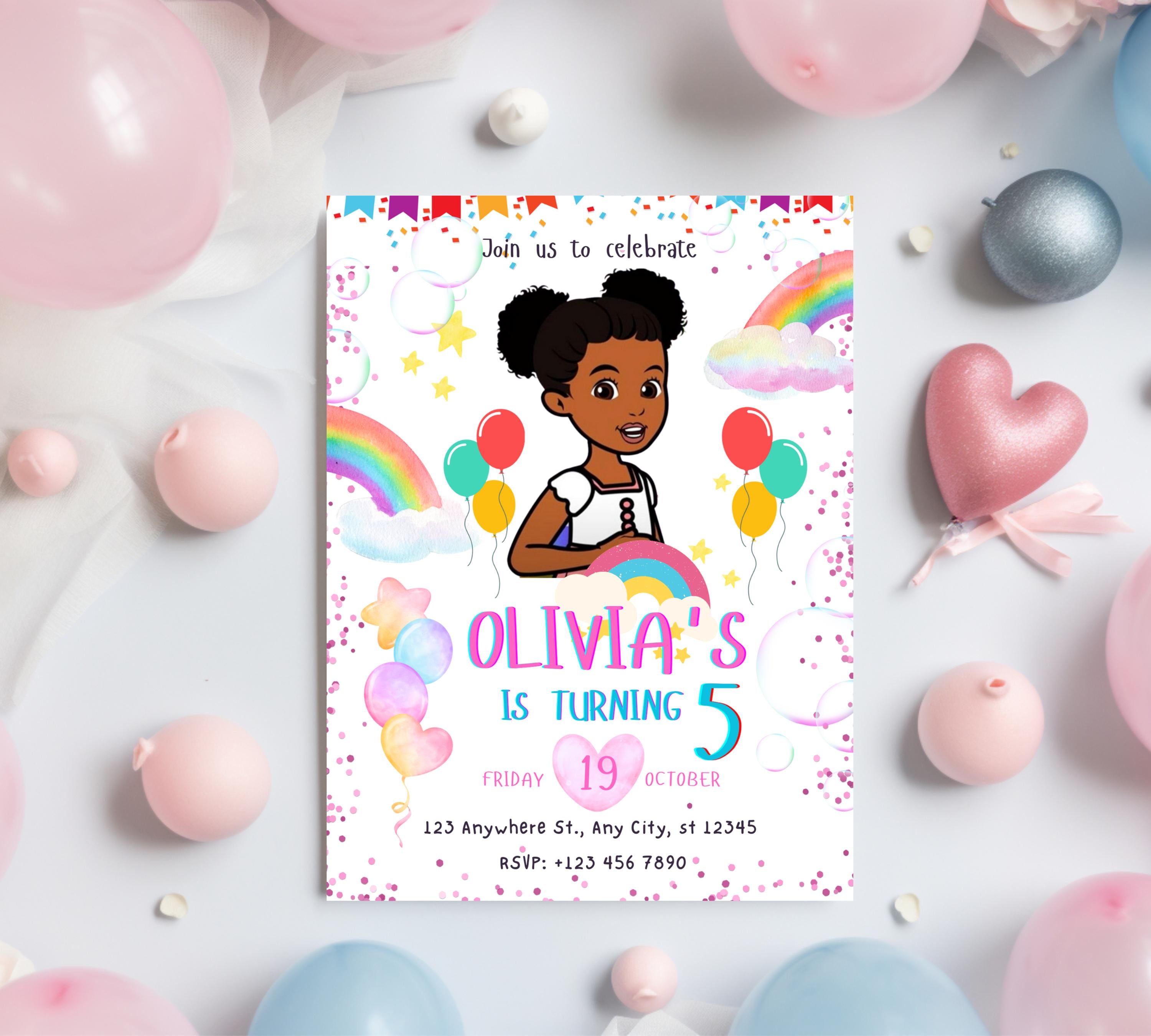 Gracie's Corner Birthday Invitation | Gracie's Template Printable Editable Canva Invitation| Gracies Corner invitation| Editable Template