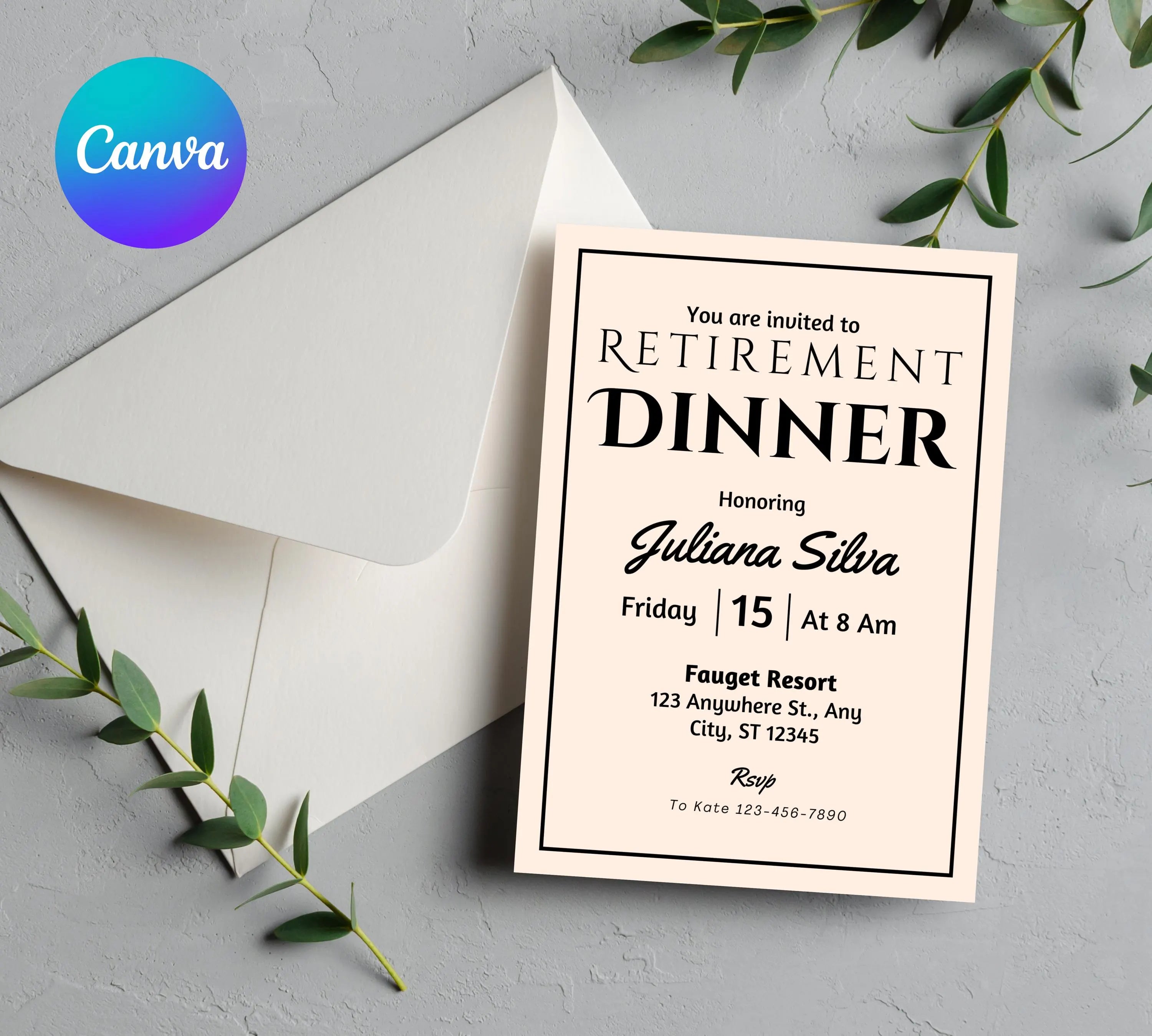 Editable Retirement Party Invitation Template, Work Retire Mens Womens, Retirement Dinner party Invite, Retirement Invitation