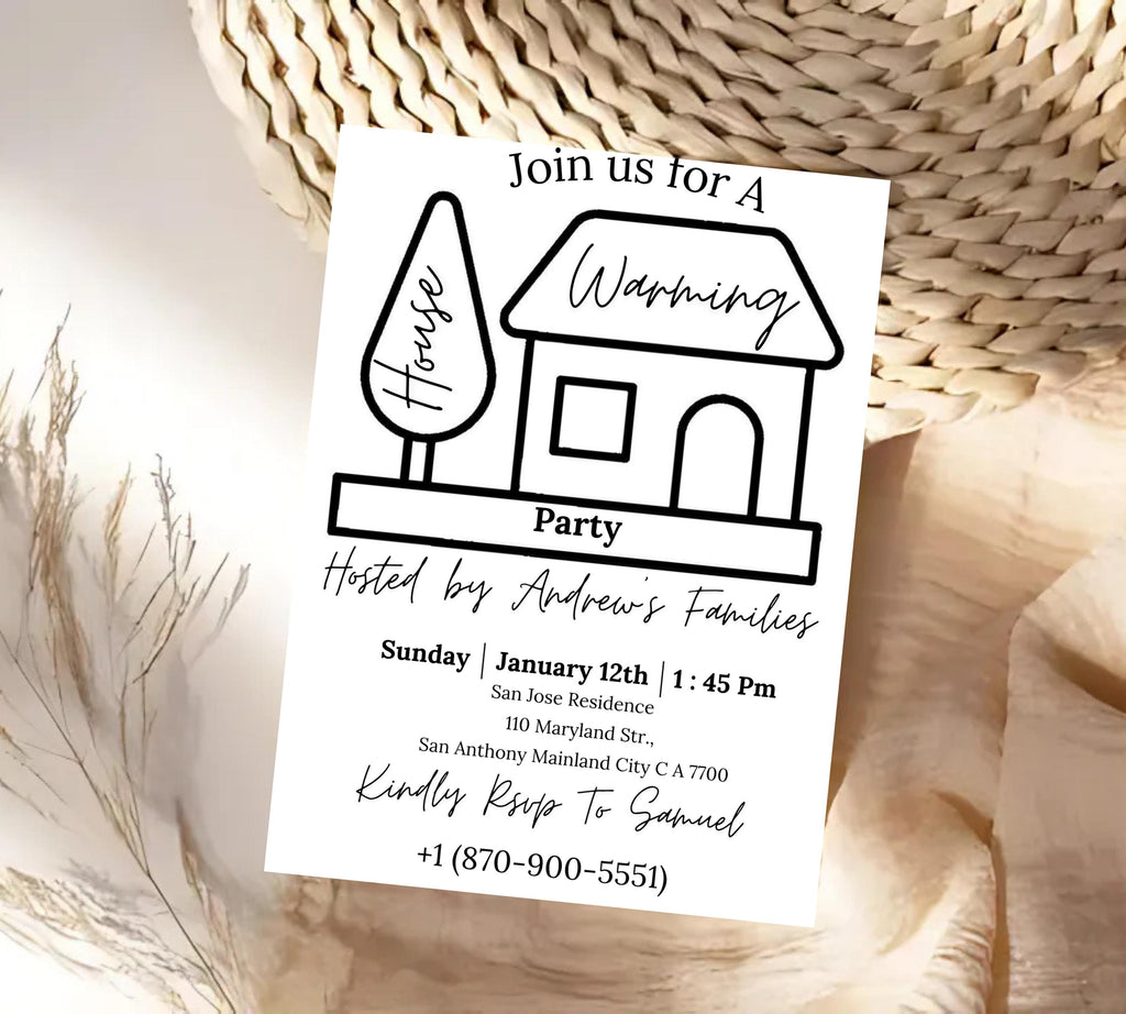 House Warming Invitation, House Warming Party, Modern, Housewarming Party, Editable Invitation, New Home Parties, Home Sweet Home Printable