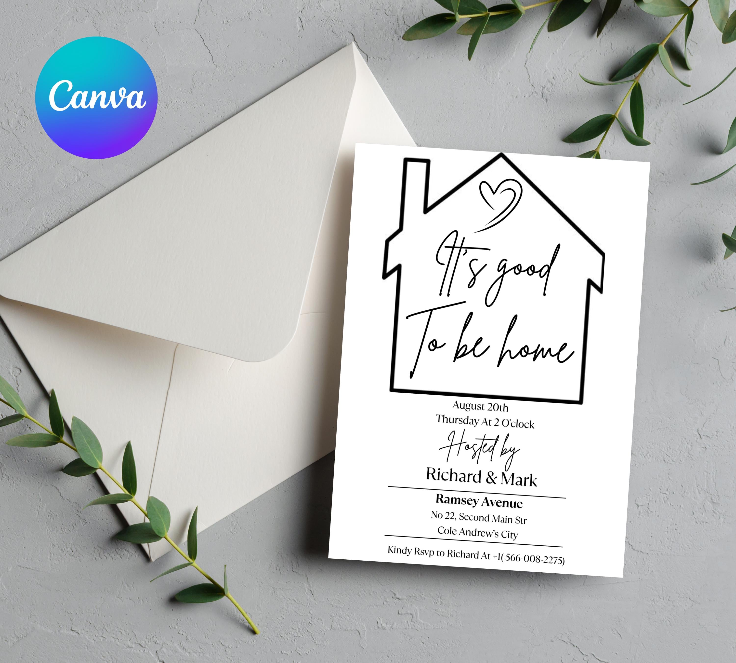 House Warming Invitation, House Warming Party, Modern, Housewarming Party, Printable or Text Invite, Digital, House Party Evite, House Evite