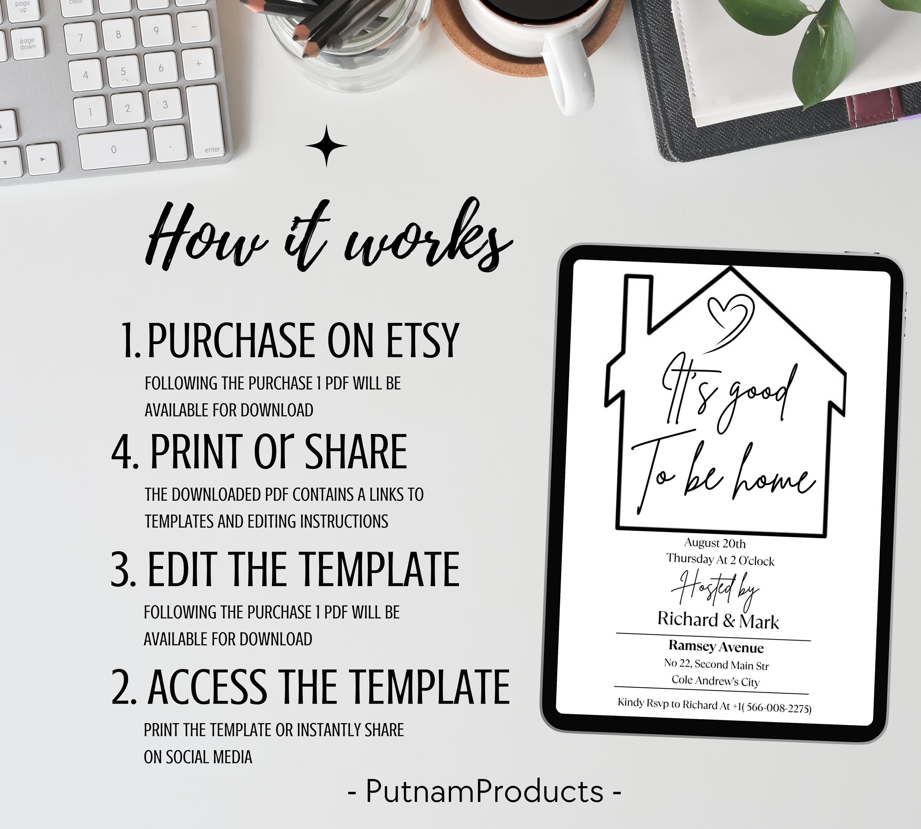 House Warming Invitation, House Warming Party, Modern, Housewarming Party, Printable or Text Invite, Digital, House Party Evite, House Evite