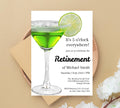 Editable Cocktail Retirement Party invitation, Funny Retirement Invitation, Editable Retirement Party Invitation Template, INSTANT DOWNLOAD