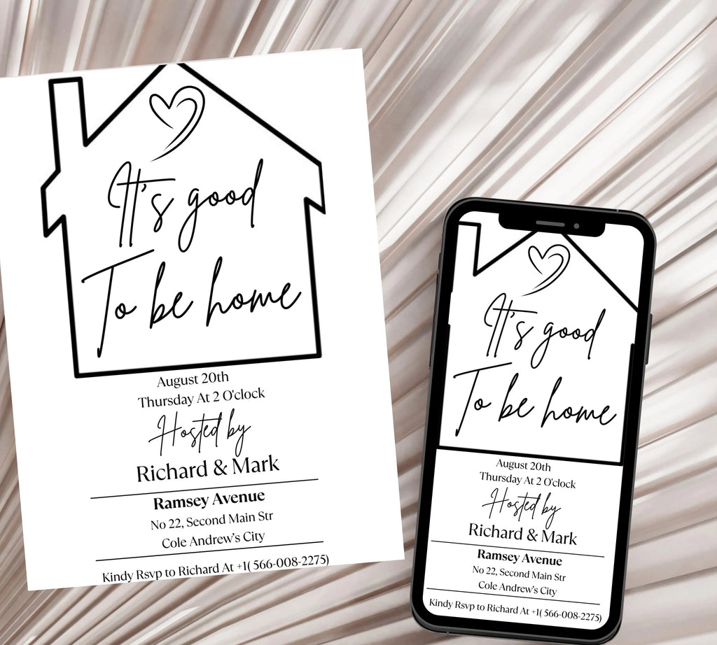 House Warming Invitation, House Warming Party, Modern, Housewarming Party, Printable or Text Invite, Digital, House Party Evite, House Evite