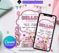 Editable Labubu Birthday Invitation, Labubu Kids Birthday invitation, Kids Bday Digital Invite, Editable Invitation, Kids Birthday Invite