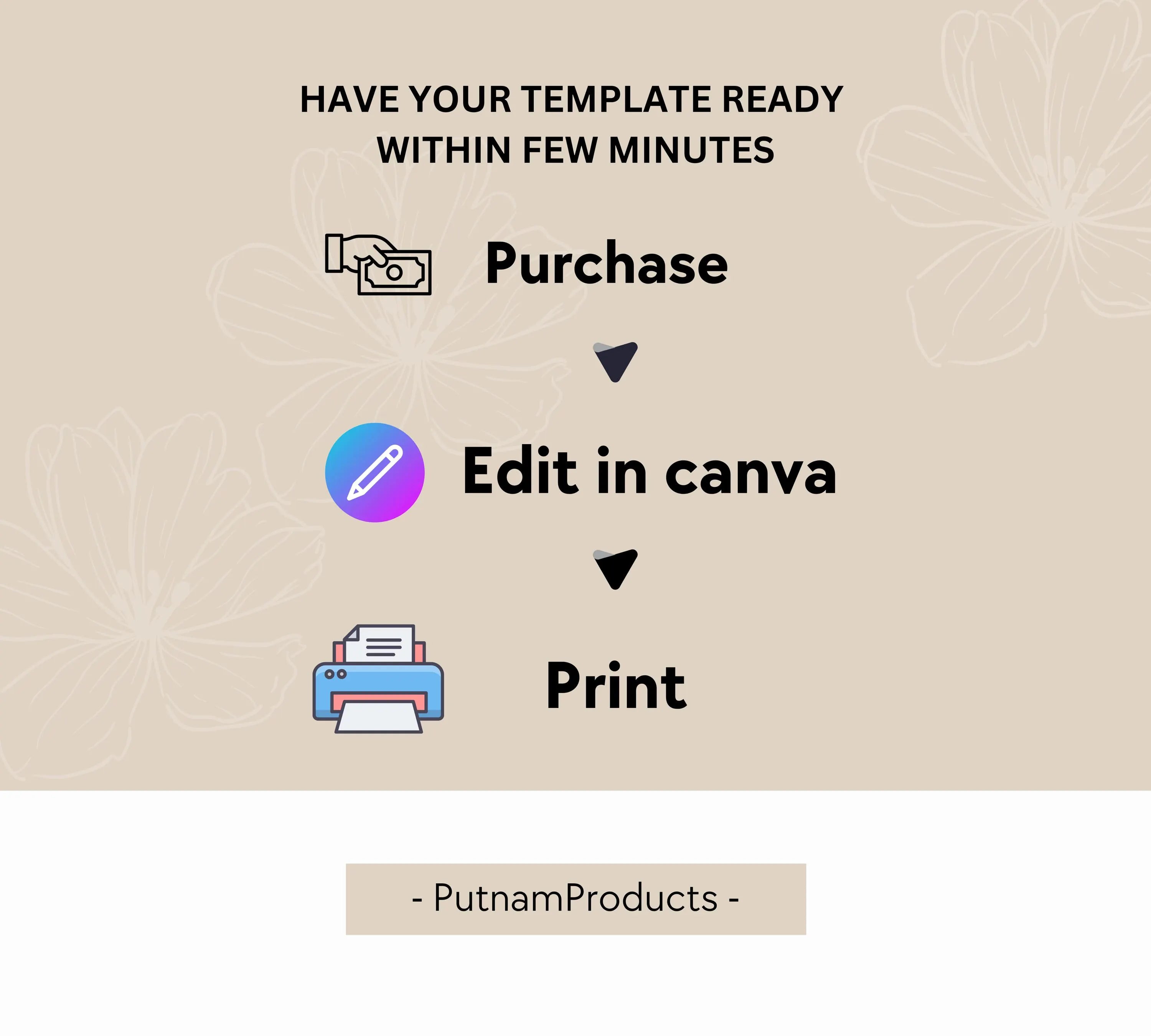 Editable Cherry Blossom Wedding Welcome Sign, Pink Floral Welcome Sign Template, Spring Wedding Reception Sign, Canva Instant Download