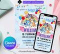 Bluey Editable Birthday Invitation, On This Episode of Bluey, Bluey Themed Boys Birthday Invite, Fully Customizable, Instant Download