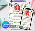 Editable Farm Birthday Invitation Template, Farm Animal Birthday Invitation, Barnyard Invitation, Kids Birthday Invitation, Instant Download