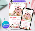 Editable Farm Birthday Invitation, Farm Animals Birthday Invitation, Farm Boy Birthday Invite, Ranch Kids Birthday, Instant Download