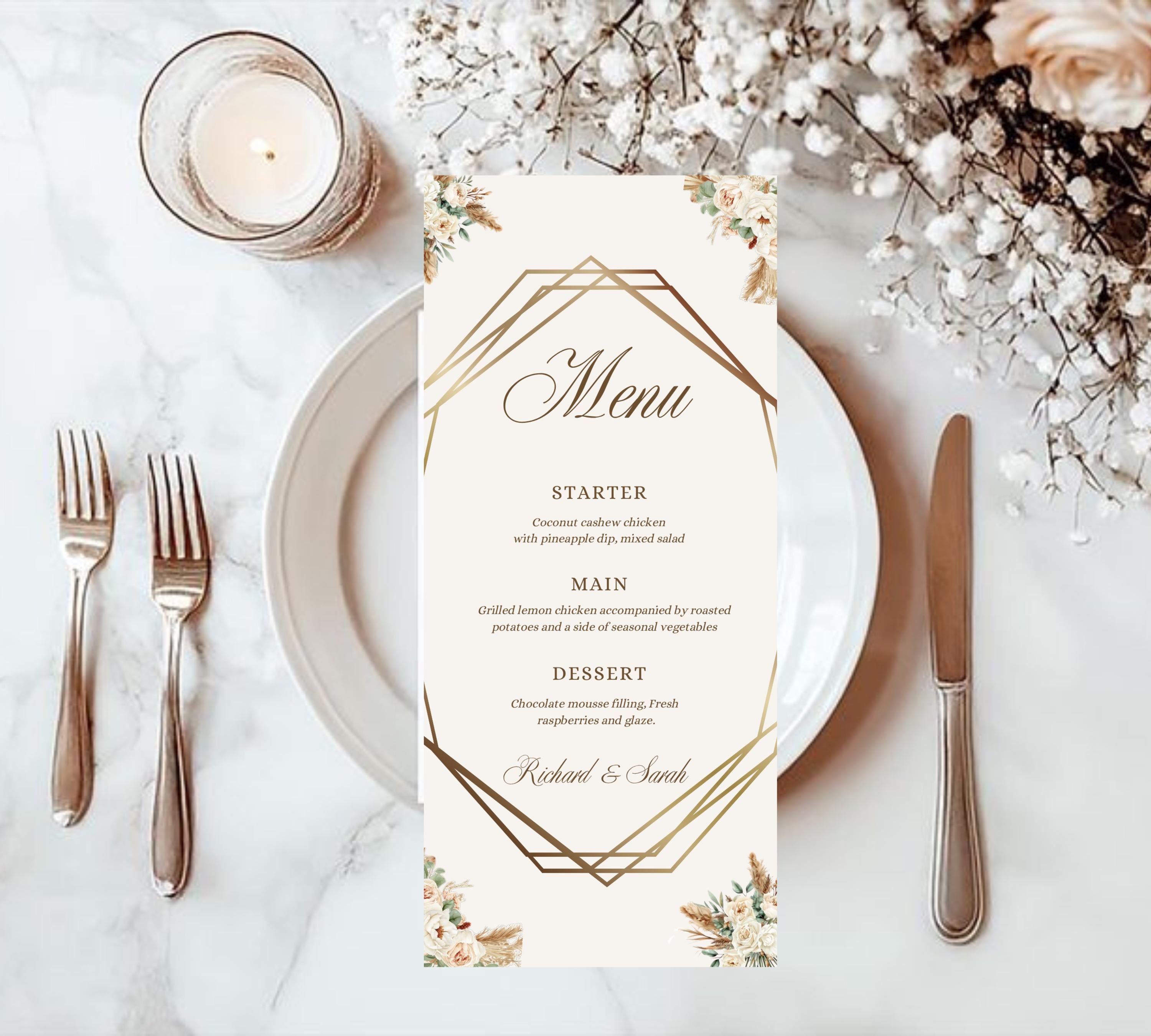 Boho Watercolor Wedding Reception bundle, Bohemian Wedding Template Suite, Watercolor Floral Boho Wedding Invitation bundle, RSVP QR Code