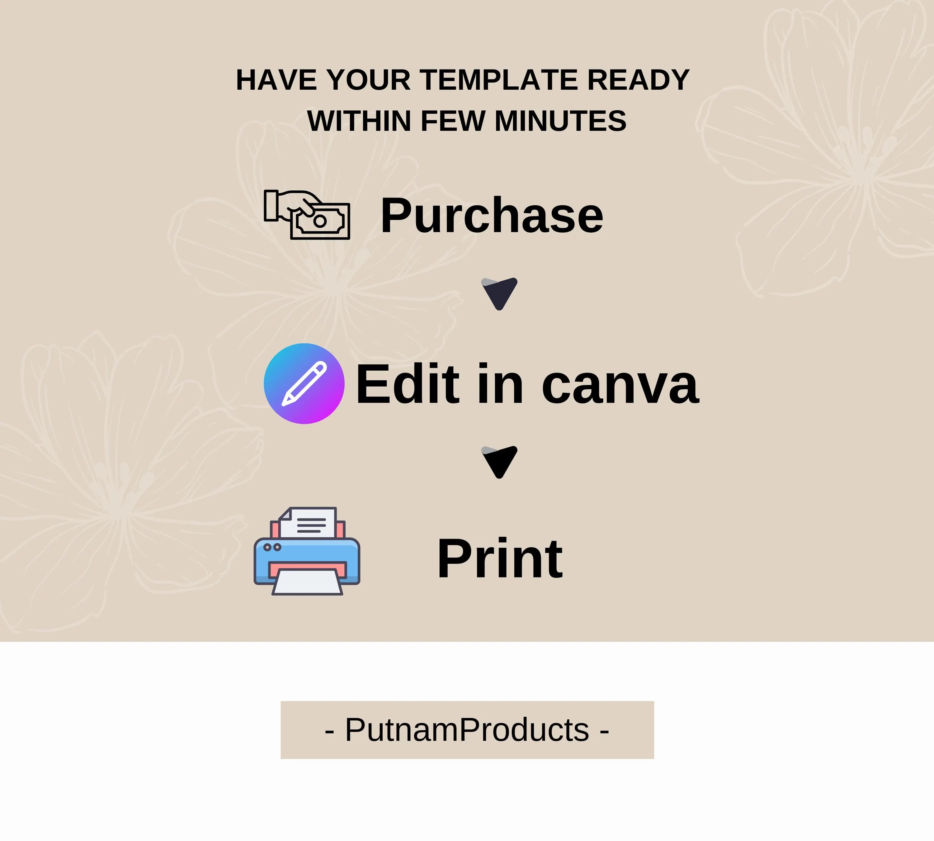 Editable Cherry Blossom Wedding Invitation suite, Pink Floral Wedding Invite set, Romantic Pink Cherry Blossom Wedding Invitations